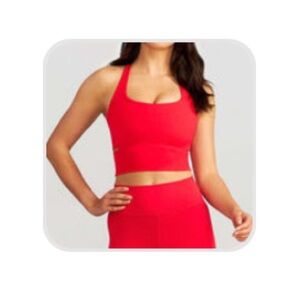 Stori Opposition Long Line Sports Bra in Heat. Size 8.